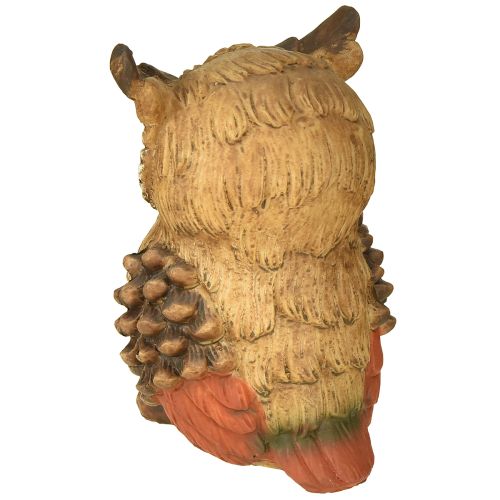 Article Hibou décoratif figurine décorative peinte à la main décoration d&#39;automne polyrésine H14cm