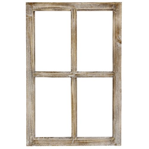 Floristik24 Cadre de fenêtre décoratif décoration en bois marron rustique 40×60cm