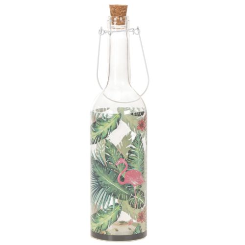 Bouteille décorative LED flamant rose 37,5 cm blanc chaud (lot de 2) | Floristik24.be