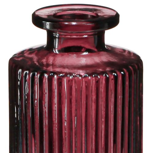 Article Bouteilles décoratives en verre mini vases rétro Berry H13cm 6 pcs