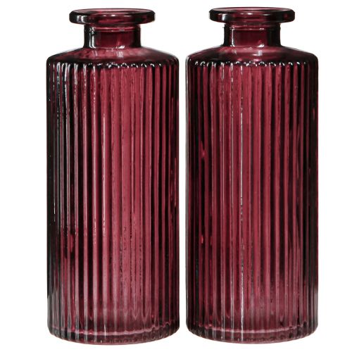 Article Bouteilles décoratives en verre mini vases rétro Berry H13cm 6 pcs