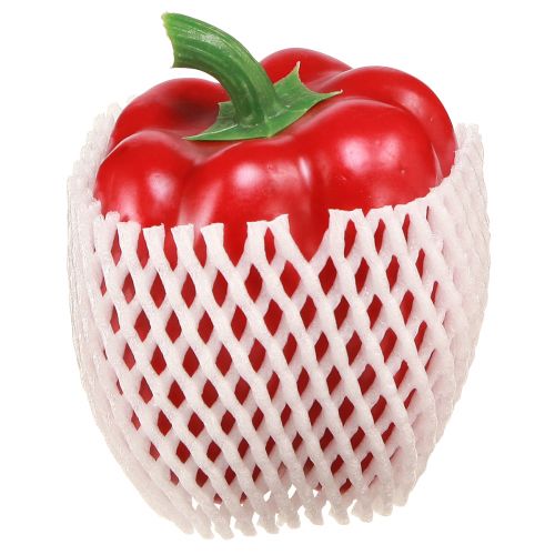 Article Sucette alimentaire décorative poivron rouge H10cm