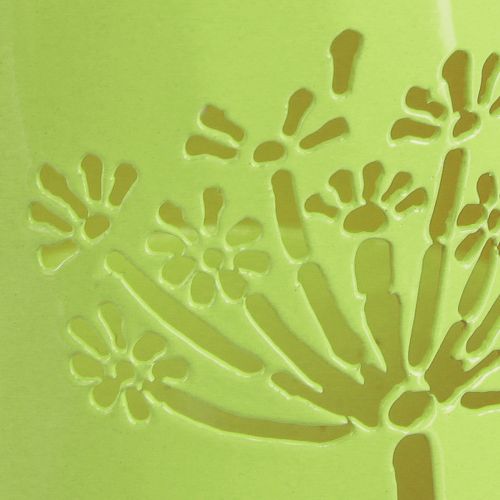 Article Arrosoir décoratif cruche métal pissenlit vert H12cm 2pcs