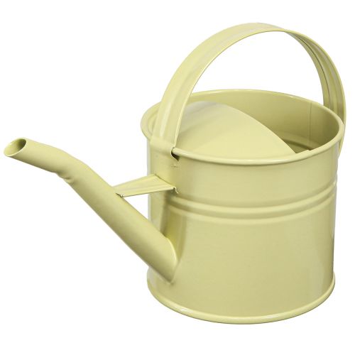 Article Arrosoir décoratif métal petit vert jaune 28x13x17cm 1,25l