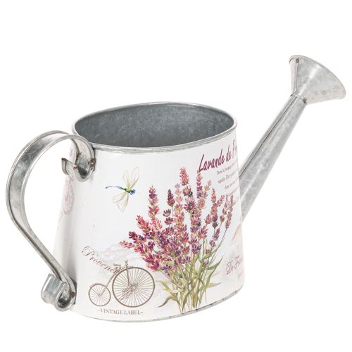 Arrosoir décoratif en métal, lavande, style rétro jardin, 30 × 11 × 14,5 cm | Floristik24.be