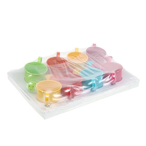 Floristik24 Arrosoir décoratif coloré Ø7,5cm H7,5cm 8 pièces