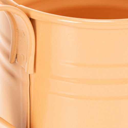 Ensemble de 8 pots de fleurs décoratifs en métal multicolores, 16,5 x 7 cm - Idéaux pour balcon et cuisine | Floristik24.be