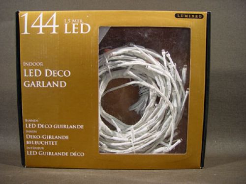Guirlande LED en osier 144 guirlande lumineuse 1.5m blanc froid