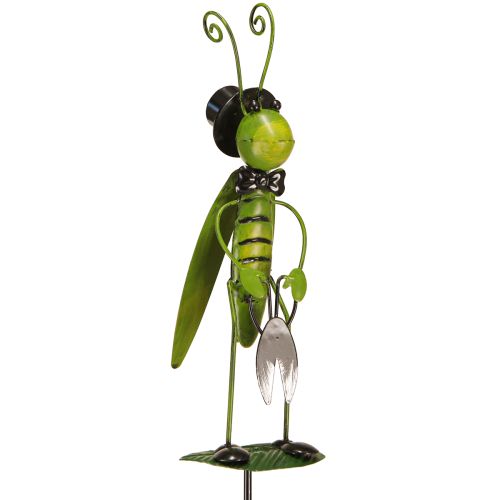 Article Décoration Sauterelle sur Bâton Décoration de Jardin Métal Assorti 77cm 2pcs