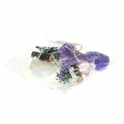 Floristik24 Suspension décorative, L 47 cm, violet, blanc