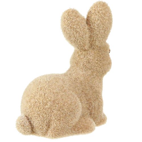 Article Lapins de Pâques décoratifs floqués assis – 2e choix – Printemps 10 cm 6 pièces