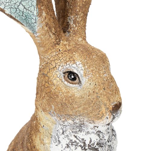 Article Figurine décorative de lapin pour la décoration printanière, 32 cm, lot de 2