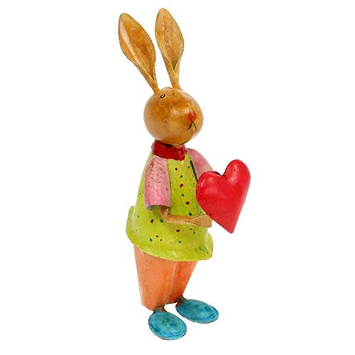Floristik24 Lapin métallique 20cm Coloré