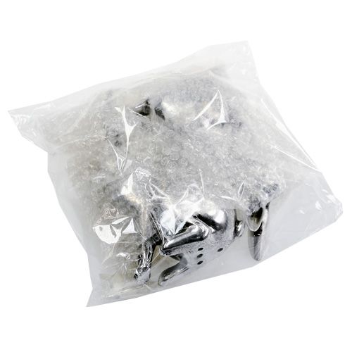 Floristik24 Lapin décoratif argent 15cm 2pcs