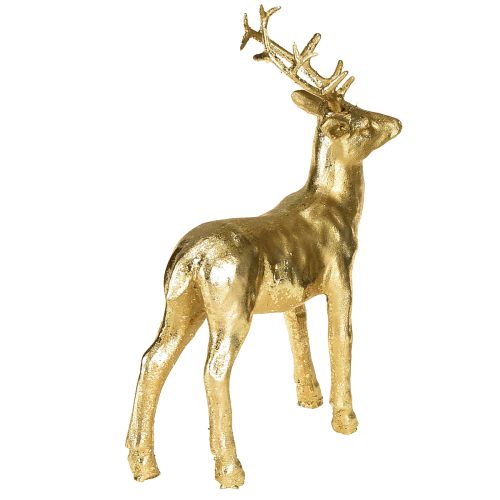Article Figurine décorative de renne debout en or 10,5 × 4,5 × 16 cm 2 pièces