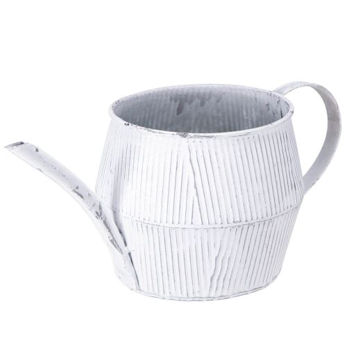 Floristik24 Pichet décoratif en métal blanc vintage 28cmx13cmx12,5cm