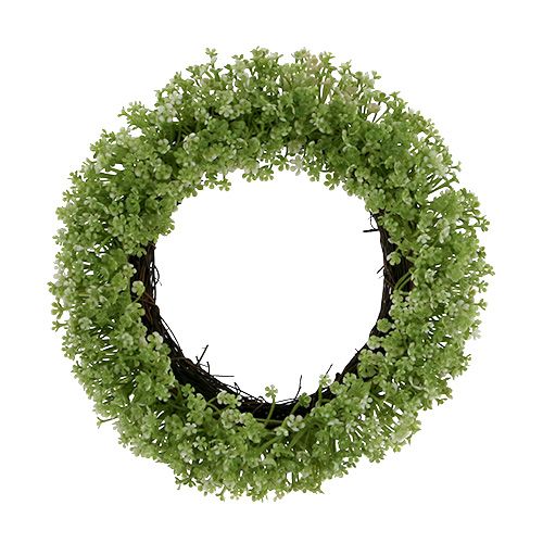 Floristik24 Couronne déco verte Ø25cm