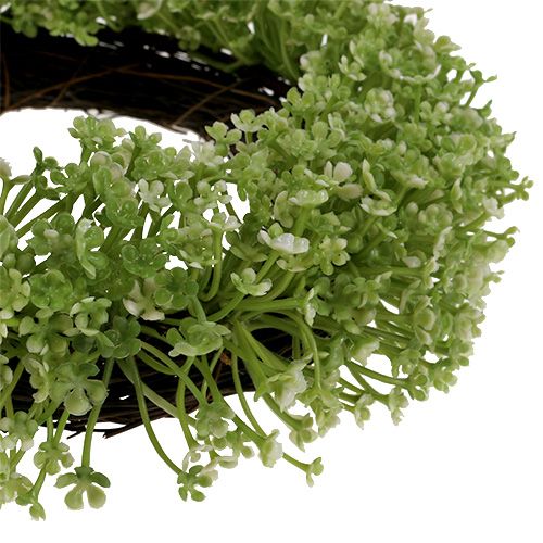 Floristik24 Couronne déco verte Ø25cm