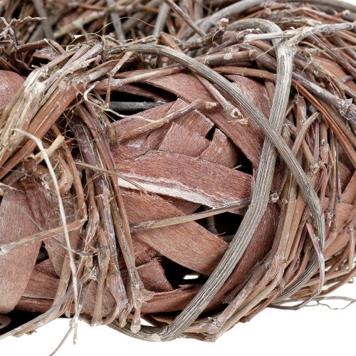 Floristik24 Couronne décorative nature Ø33cm blanc lavé