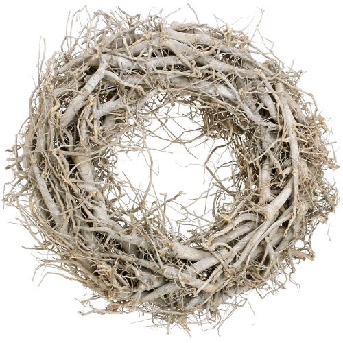 Floristik24 Couronne décorative naturel, gris Ø45cm 1 pce