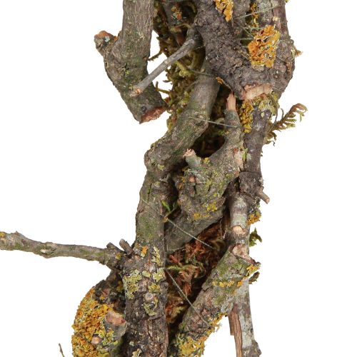 Article Couronne décorative branches avec décoration naturelle lichen et mousse Ø33cm
