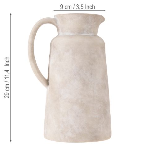 Article Pichet décoratif pichet décoratif en céramique beige Ø16cm H29cm