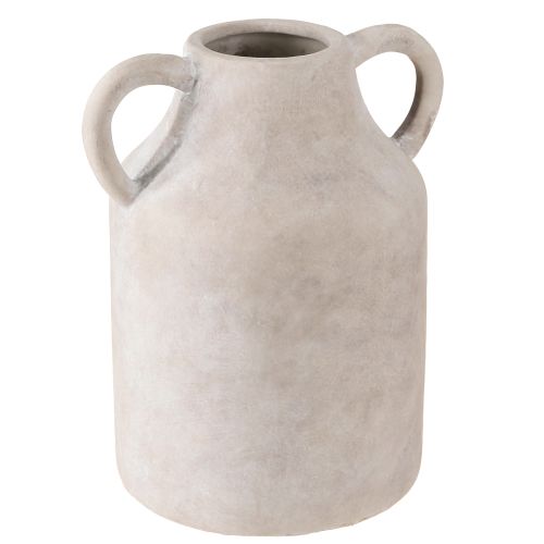Floristik24 Pot décoratif en céramique beige Ø14,5cm H22cm