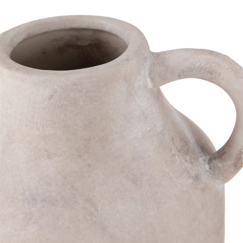 Article Pot décoratif en céramique beige Ø14,5cm H22cm