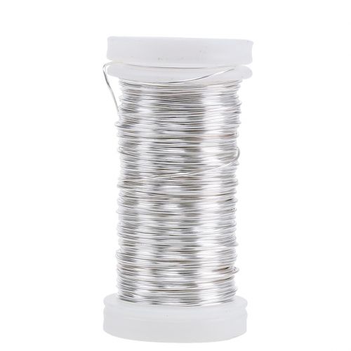 Fil émaillé décoratif argent Ø0,50mm 50m 100g