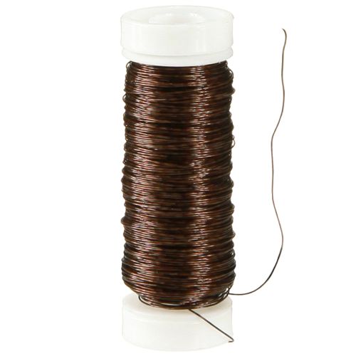 Article Fil émaillé déco Ø0.30mm 30g/50m marron