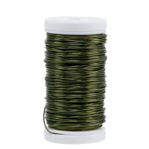 Fil émaillé Déco Vert Olive Ø0.50mm 50m 100g