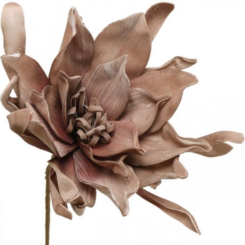 Article Déco fleur de lotus fleur de lotus artificielle fleur artificielle marron L68cm