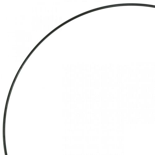 Article Anneau déco métal anneau décor Scandi anneau noir Ø25.5cm 6pcs