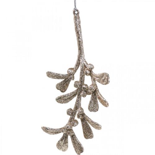 Floristik24 Pendentif décoratif en forme de gui pour sapin de Noël 16,5 cm 12 pièces