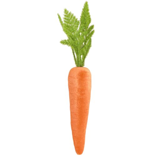 Article Carottes décoratives Carottes floquées H27 cm–37 cm en lot de 6