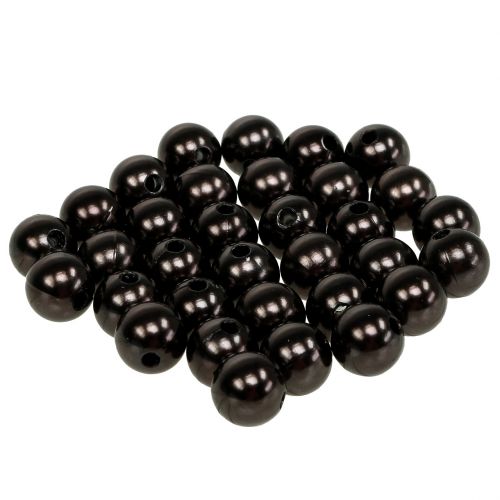 Floristik24 Perles déco marron Ø10mm 115p