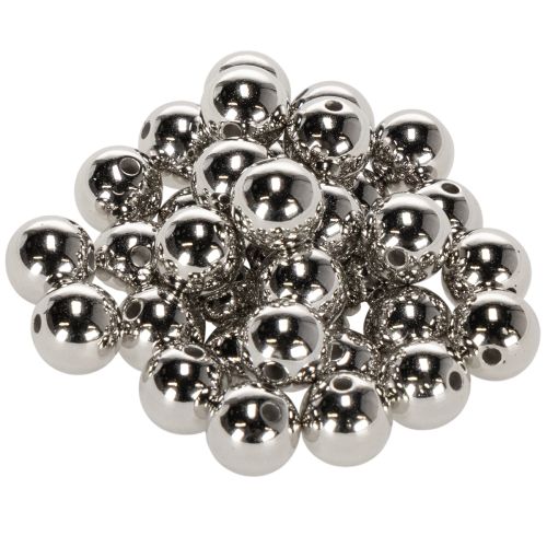 Perles décoratives argent métallisé 14mm 35 pcs acheter | Floristik24.be