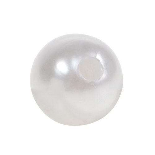 Floristik24 Perles décoratives blanches Ø10mm 115 pcs