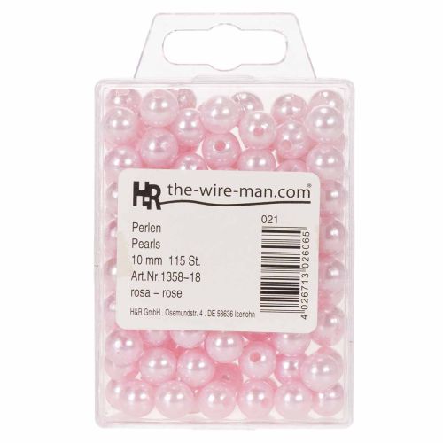 Perles décoratives Ø10mm rose
