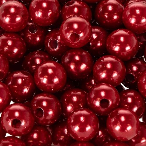 Perles décoratives Ø10mm rouge 115 pcs | Floristik24.be
