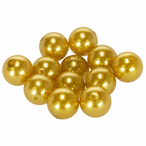 Perles décoratives Ø2cm dorées 12 pcs acheter | Floristik24.be