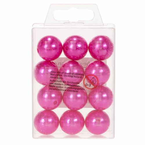 Perles décoratives Ø2cm rose