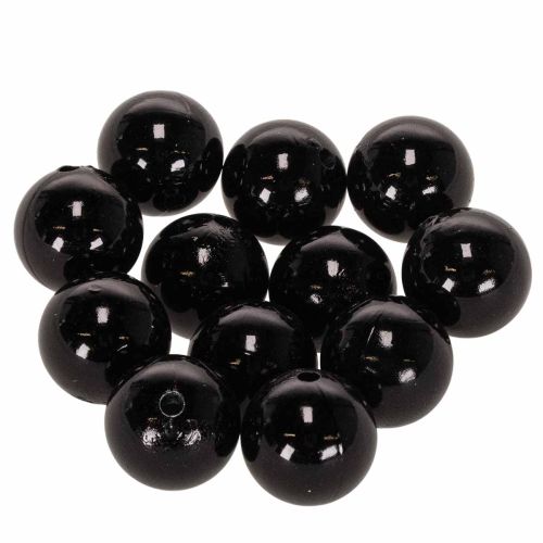 Perles décoratives Ø2cm noires 12 pcs acheter | Floristik24.be