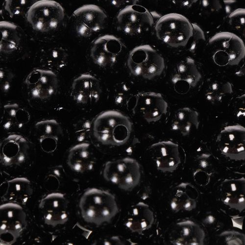 Perles décoratives Ø8mm noires 250 pcs | Floristik24.be