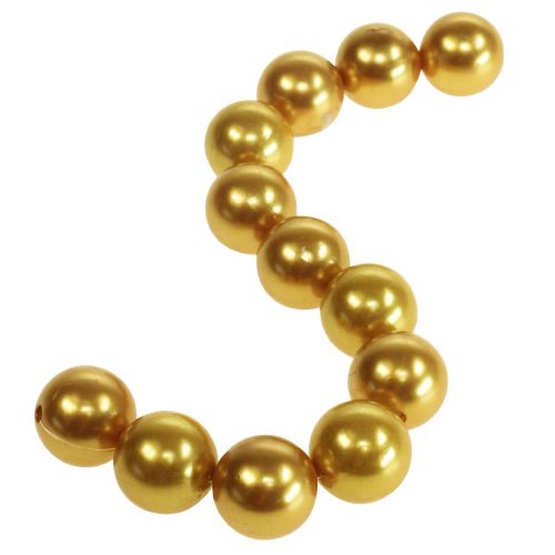 Perles déco Ø2cm dorées 12pcs