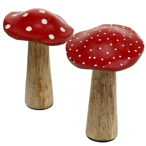 Floristik24 Toadstools en bois 14cm 6pcs