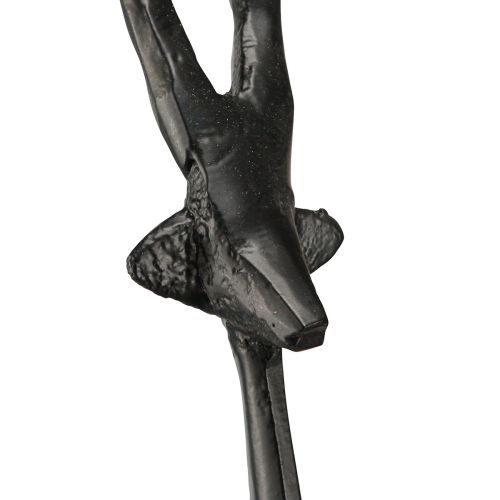 Floristik24 Figurine décorative en métal de renne noir 15cmx8cmx53cm