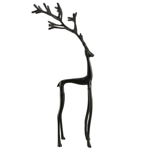 Floristik24 Figurine décorative en métal de renne noir 15cmx8cmx53cm