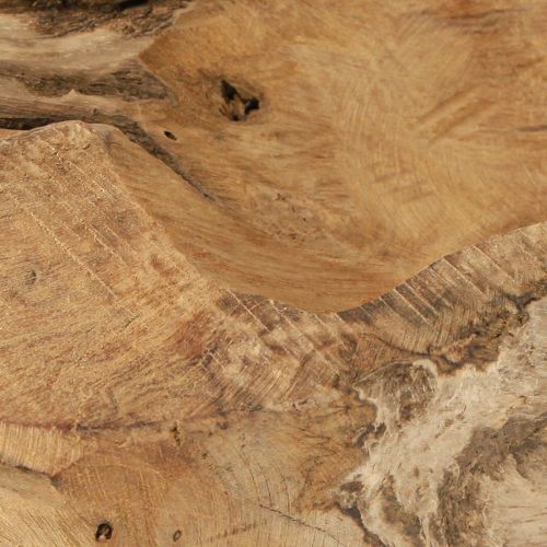 Article Bol décoratif en bois de teck naturel maritime 46x14x7cm