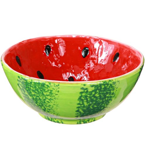 Coupelle en céramique Motif pastèque Déco estivale Ø15cm H6cm